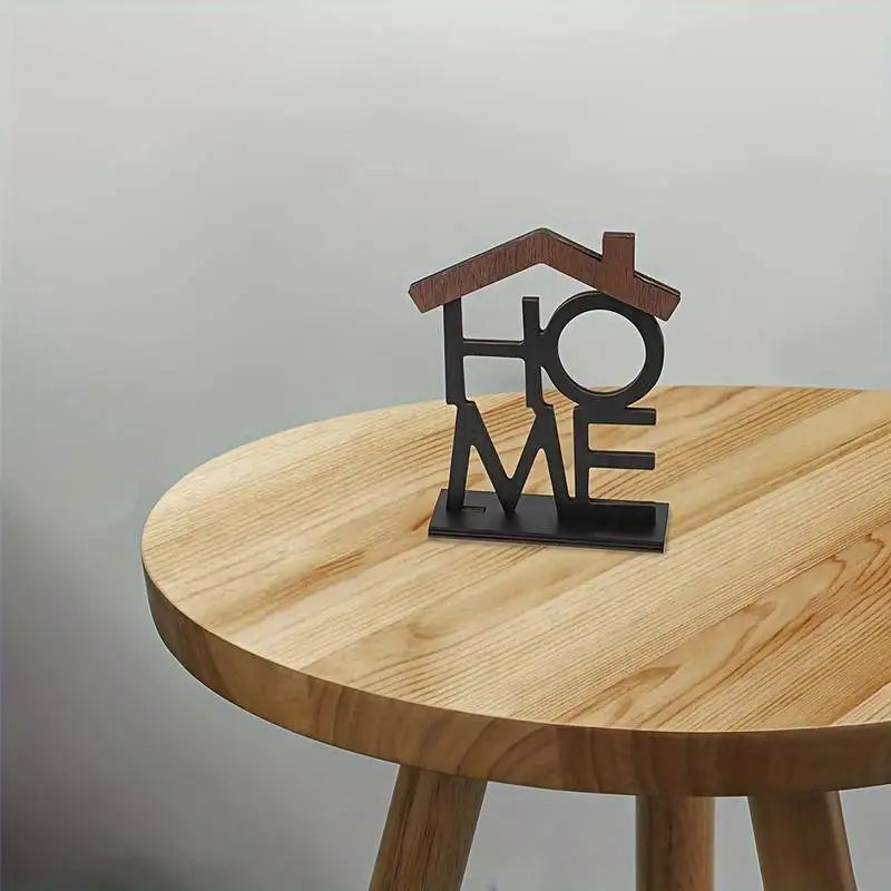 Creative Wooden Home Ornament Living Room Coffee Table Wardrobe Desktop Small House-Shaped Decoration Housewarming Birthday G