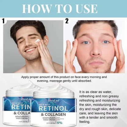 Retinol Anti-wrinkle Cream For Men Collagen Anti-Aging Removal Face Neck Wrinkle Efficient Moisturizing Firming Korean Skin C