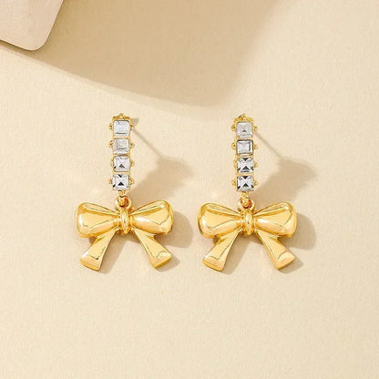 Vintage Geometry Irregular Eardrop Personality Asymmetry Dripping Oil Earrings for Women Fashion Daily Commuting Jewelry Gift