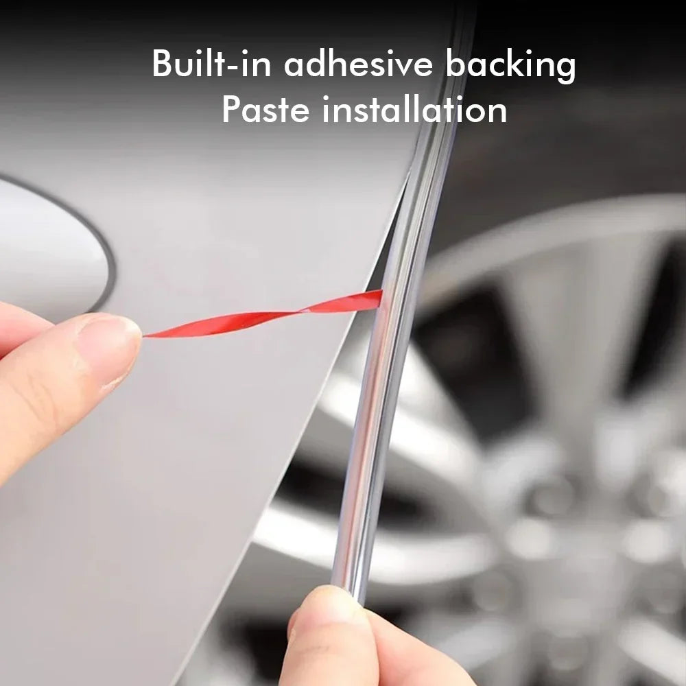5M Car Bumper Anti Collision Strip Auto Door Edge Protector Strip Anti-collision U Type Trim Rubber Anti-rub Protector Tape