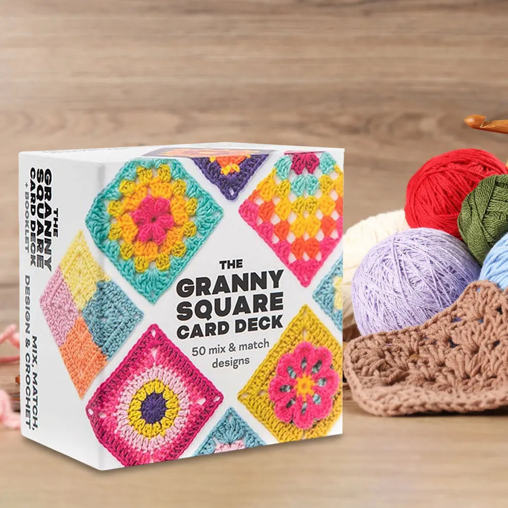 50 Mix & Matchs Designs Knitting Kit DIY Knitted Pattern Cards Set Crochet Patterns for Adults DIY Grandma Knitted Pattern Se