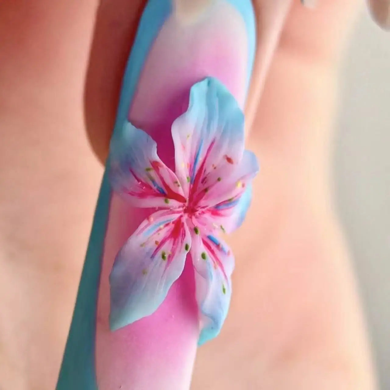3D Flowers Nail Art Mold Silicone DIY Tropical Floral Tulip Bunch Nail Design Molds High Transparent Nail Art Carving Templat