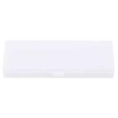 Pencil Cases School Office Simple Matte Transparent Plastic Box Frosted Pink Green White Pens Storage Stationery Supplies - M