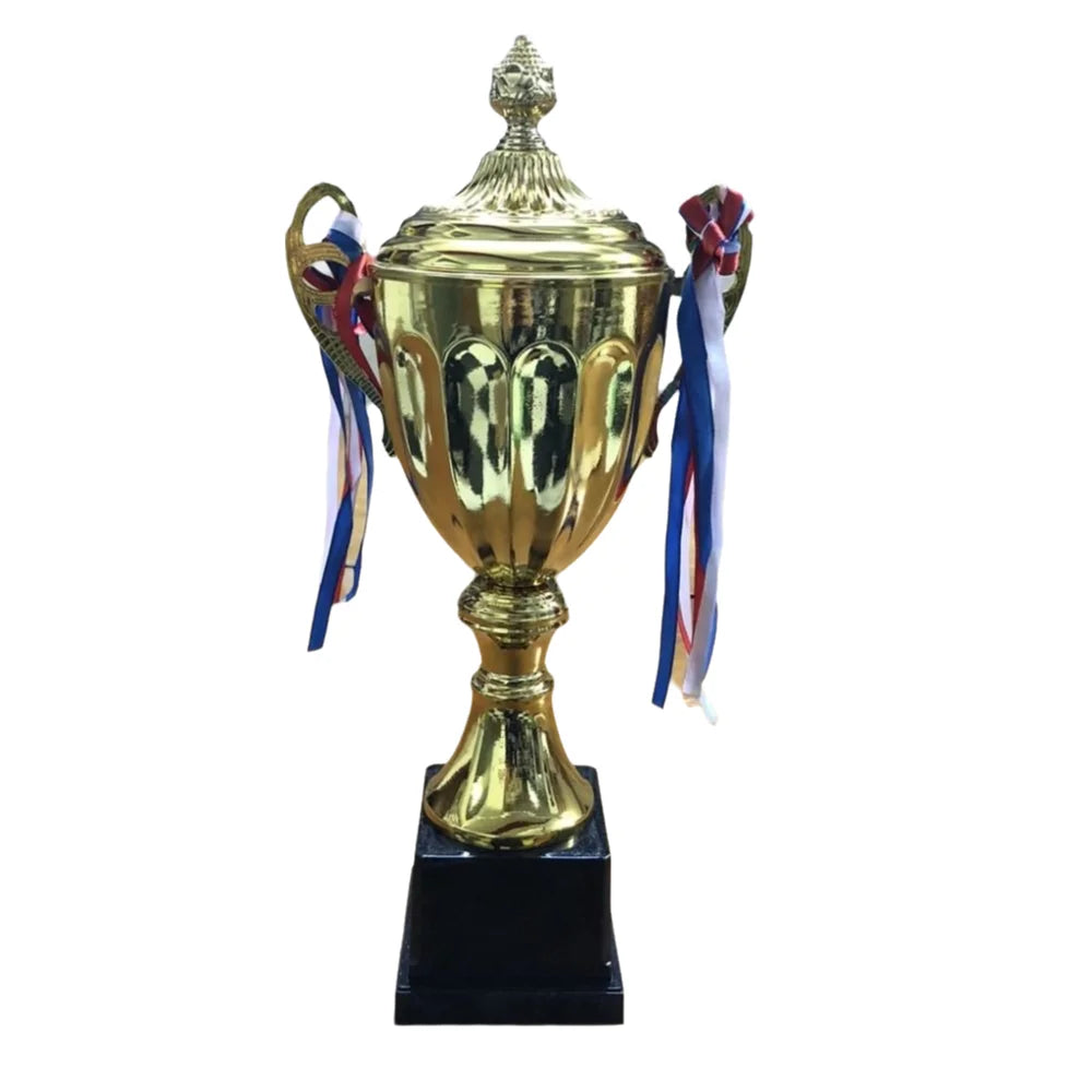 Sports Games Gold Trophy Awards Champion Metal Model Small Prize Cup with Lid School Rewarding Supply Winner Award Trophy Toy