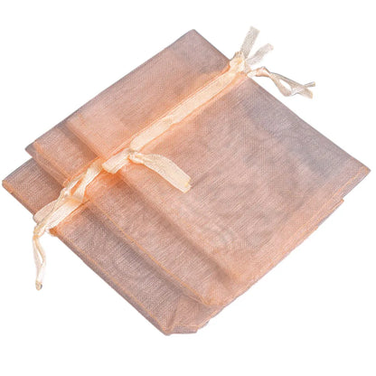 50/100pcs/lot Organza Gift Bag For Jewelry 24 Colors Drawstring Pouches For Wedding Christmas Candy Gift Bags Jewelry Packing