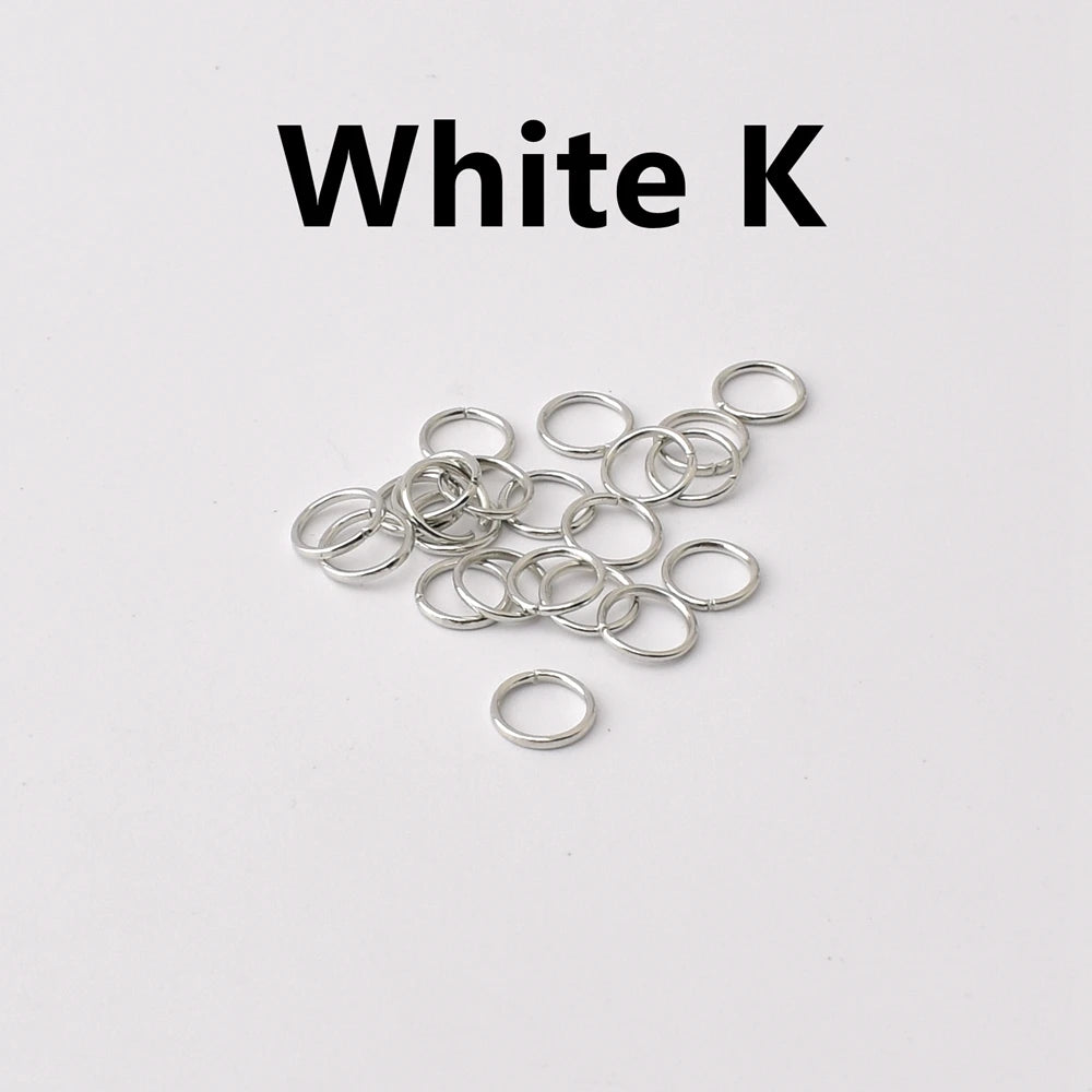 100-200Pcs/Lot 3-8mm Single Loop Open Jump Rings Split Rings Connectors For Jewelry Making Supplies Diy Handmade Accessories 