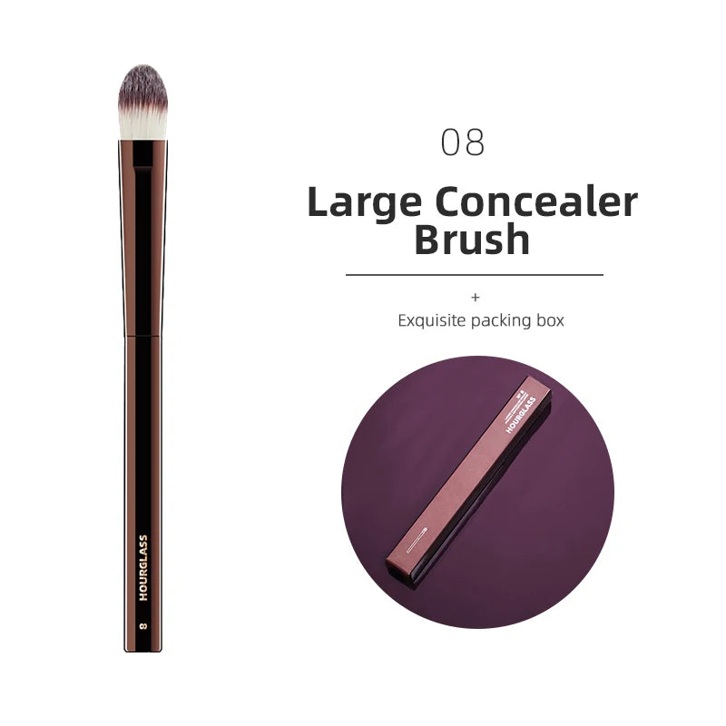 Hourglass Makeup Brushes Powder Foundation Concealer Blusher Bronzer Eye Shadow Eyebrow Eyeliner Sculpting Brush - 08