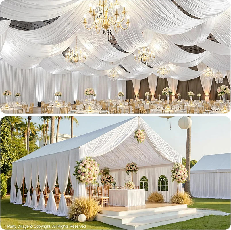 1Pcs Wrinkle Free Backdrop Curtain for Wedding Bridal Baby Shower Photo Stage Background Drapes Fabric Birthday Party Decorat