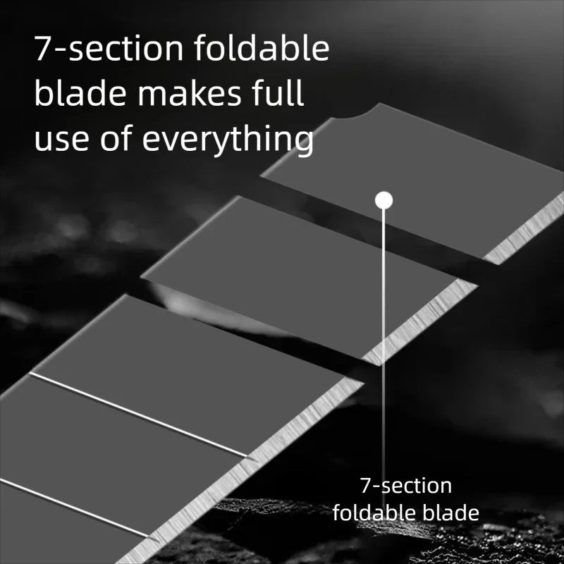Deli Heavy Duty Utility Knife Black SK5 Carbon Steel Blades 9mm/18mm Auto-Retractable Box Cutter Sharp for Cardboard Cartons