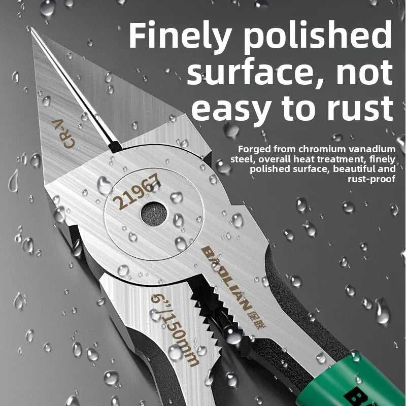 Baolian Industrial Grade Special Sharp Side Mouth Pliers,High Hardness Electrician Small Diagonal Pliers,Electrician Manual T