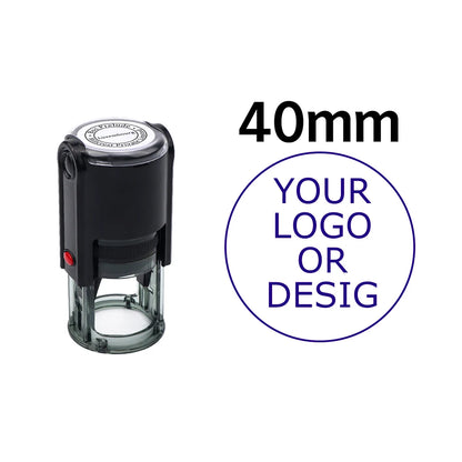 Custom Self-Inking Stamp 25/30/40/50mm Round Logo Design P Personalized Press-type Inking Stamp for Wedding Invitation Envelo