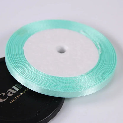 22 Meters/Roll 6mm Silk Satin Ribbons Christmas Halloween Birthday Party Gift Wrapping Ribbons DIY Handmade Crafts Material -