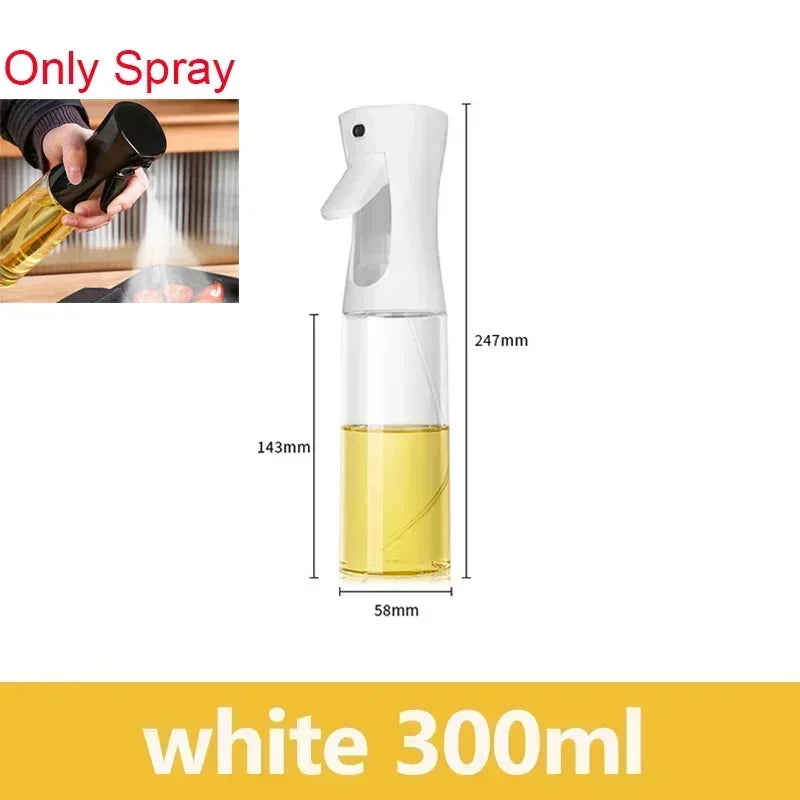 2 in 1 200/300/500ml Oil Spray for Kitchen Spray Oil Bottle Oil Washer Vinegar Soy Sauce Sprayer Containers Washer - white 30