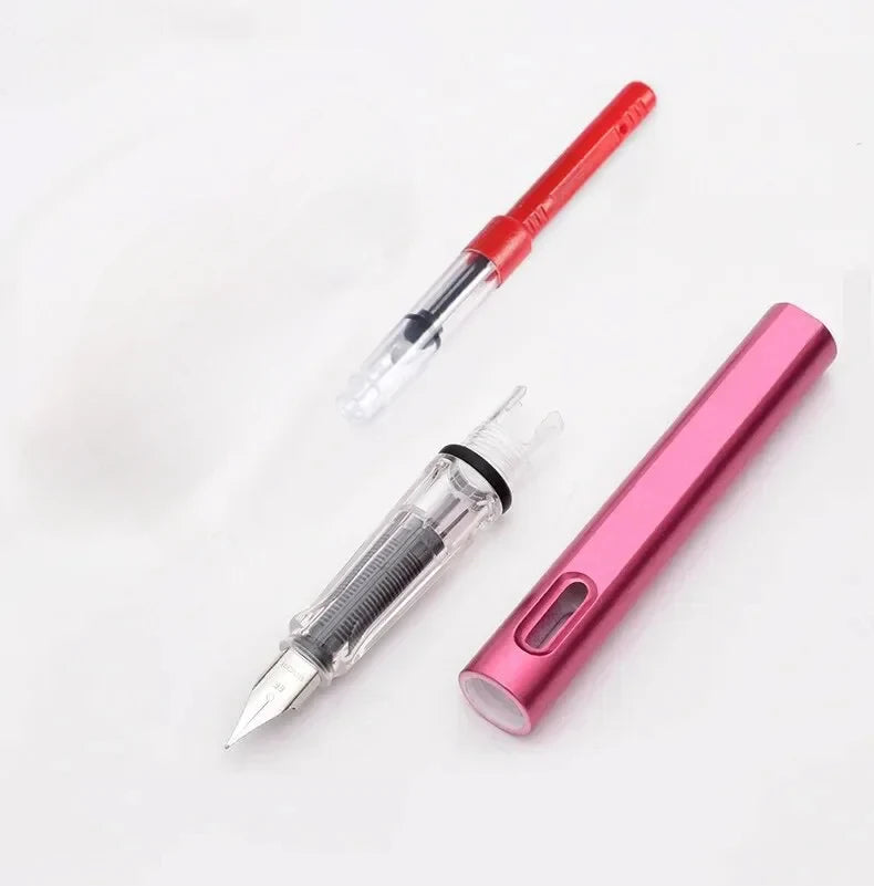 53Pcs Fountain Pen Replaceable Ink Set Black/Blue/Red ink EF School Pens Office Supplies Stationery for Writing Calligraphy P