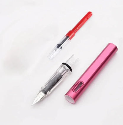53Pcs Fountain Pen Replaceable Ink Set Black/Blue/Red ink EF School Pens Office Supplies Stationery for Writing Calligraphy P