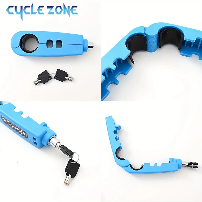 Bike Anti-Theft Lock Electric Bicycle Brake Handlebar Grip Lock Portable Prevent Theft Bike Motorcycle Locks Cycling Accessor