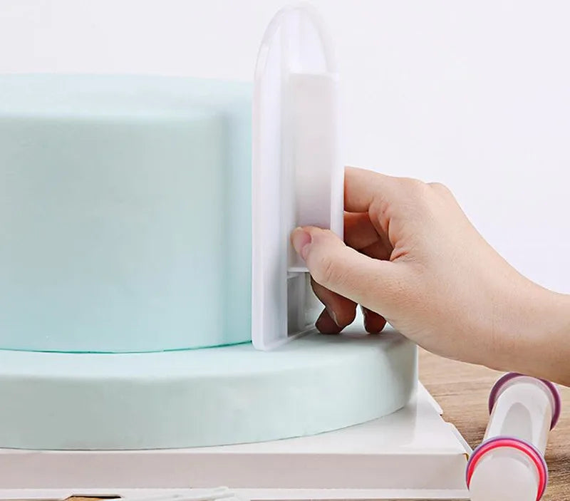 1 Piece Small Icing Fondant Cake Decorating Sugar Craft Sugarcraft Icing Mold Plastic Cake Smoother Polisher Tools