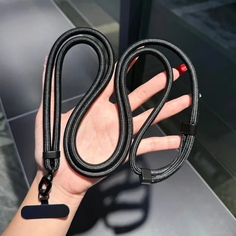 Universal Adjustable Phone Lanyard Crossbody Necklace Strap Phone Case Long Hanging Rope with Clip Anti-Lost Durable and Stur