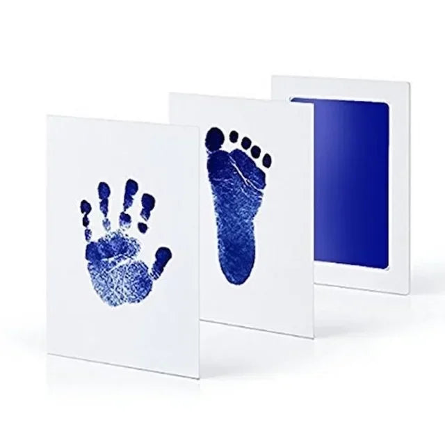 Newborn Baby DIY Hand And Footprint Kit Ink Pads Photo Frame Handprint Toddlers Souvenir Accessories Safe Clean Baby Shower G