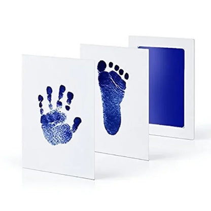 Newborn Baby DIY Hand And Footprint Kit Ink Pads Photo Frame Handprint Toddlers Souvenir Accessories Safe Clean Baby Shower G