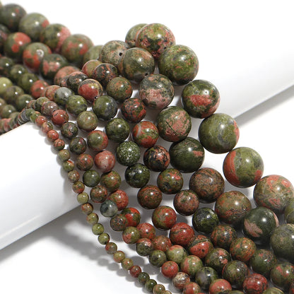 Natural Stone 4 6 8 10 12mm Round Tiger Eye Amethyst Agate Jades Stone Spacer Bead For Jewelry Making Diy Bracelet Needlework