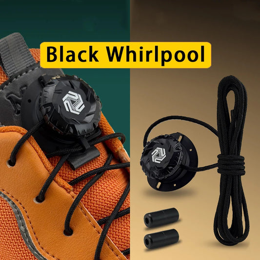 Fashion Swivel Buckle Laces Automatic Shoelace Without ties Kids Adult Sneakers No Tie Shoe laces Shoe accessories 1Pair/2Pai