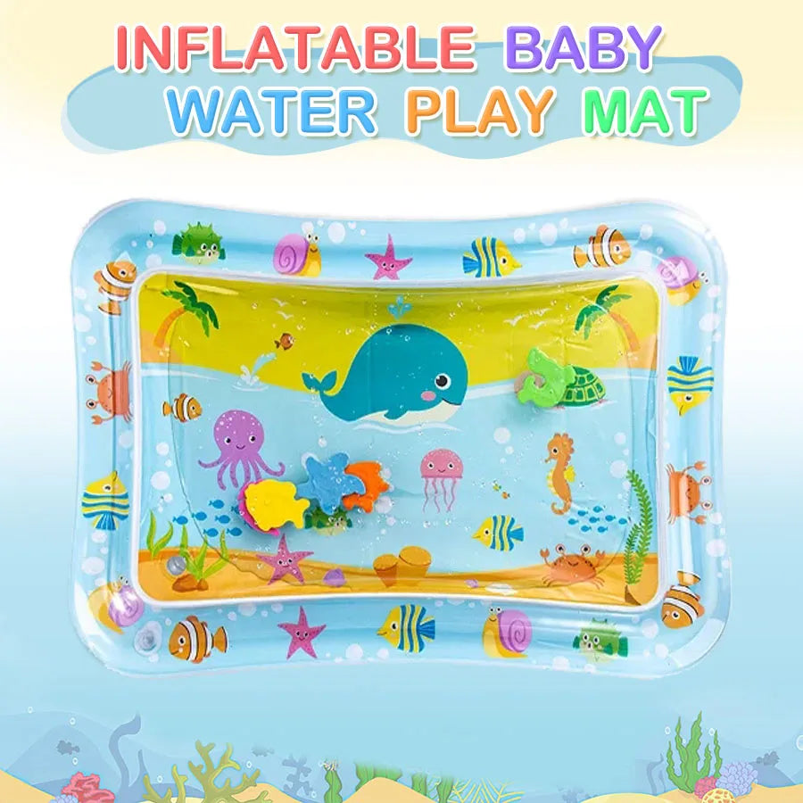 Baby Water Play Mat Inflatable Cushion PVC Infant Tummy Time Toddler Water Pad For Kids Early Education Developing Activity T
