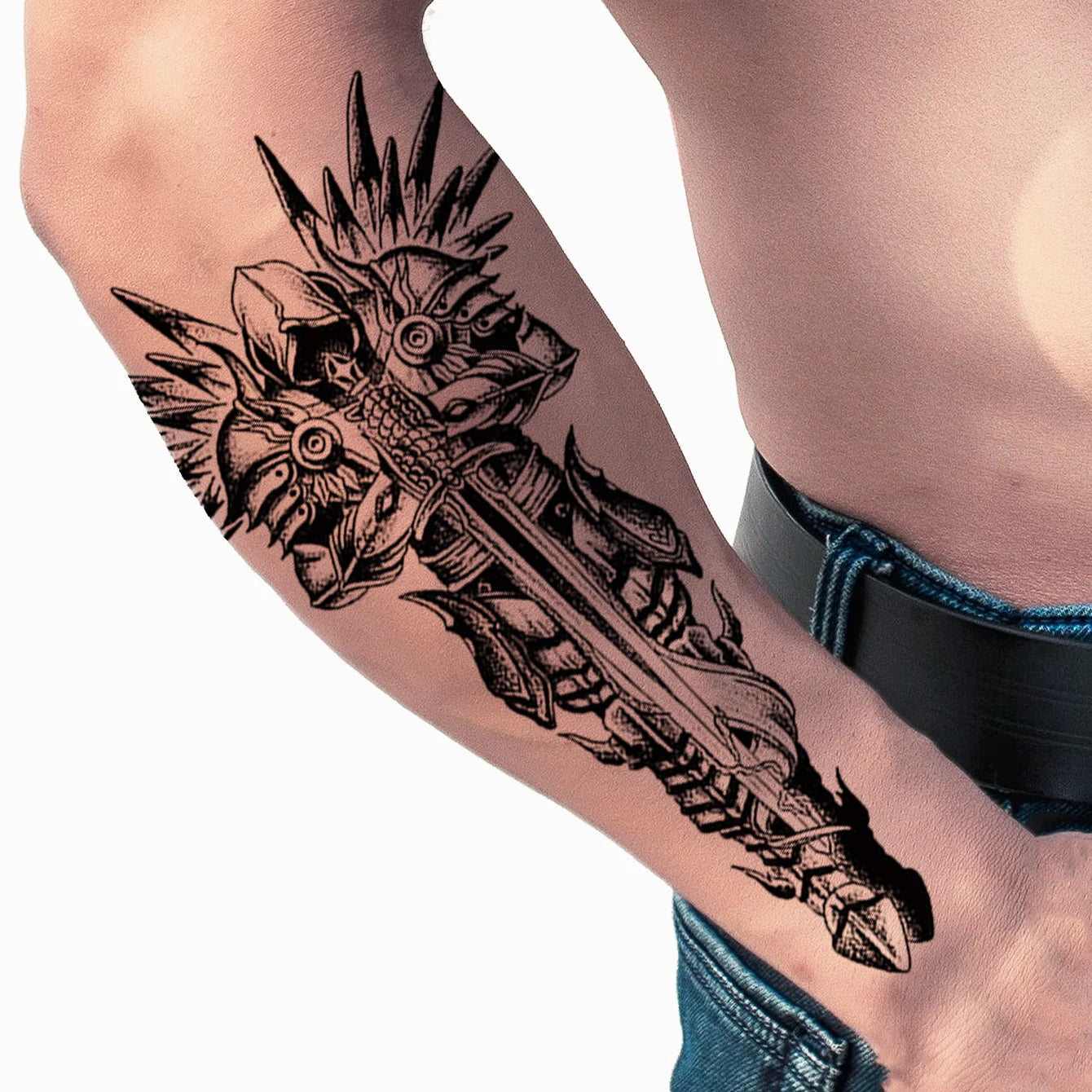 Waterproof Temporary Tattoo Sticker Flowers Big Pray Hands Cross Honely Lovely Letters Neck Flash Tatto Fake Tatoo for Women 