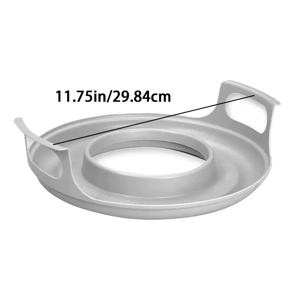 New Anti-deformed Microwave Plate Tray Home Cooking Supplies PP Microwave Plates Holder For Bowls, Easy to Clean Steam Holder