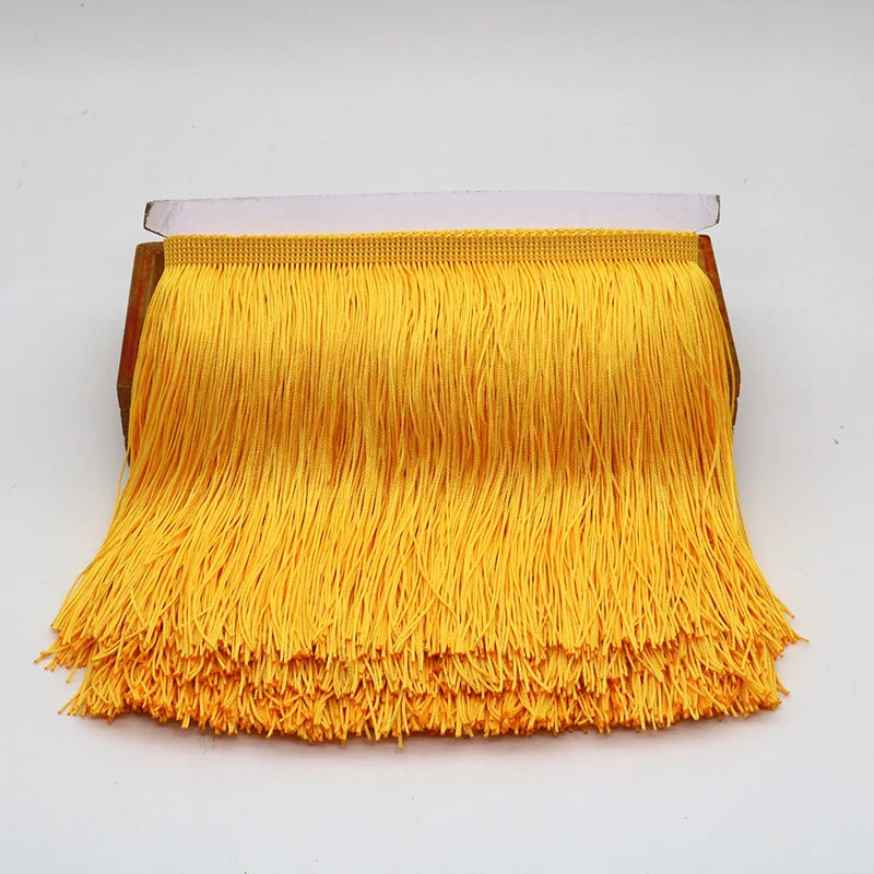 Lace Ribbon, 10 Yards Tassel Trim for Dress Trimming, Do It Yourself Crafts & Scrapbooking - Gold / 10 yards