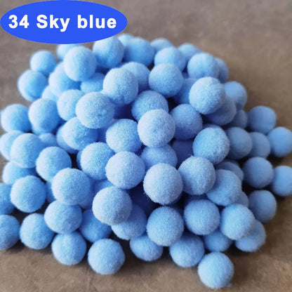 30-300Pcs Soft Pom Poms Fluffy Balls Pompon Mixed 40Colors Pompom Fur Ball for Kids DIY Craft Wedding Decor 8/10/15/20/25/30m