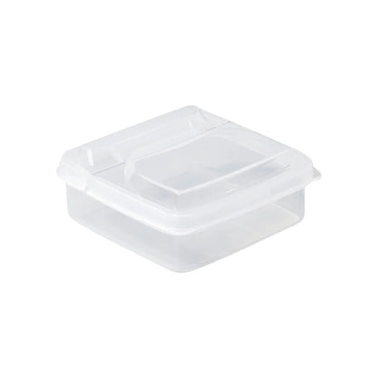 1PC Sliced Cheese Container for Fridge, Clear Plastic Butter Block Cheese Slice Storage Box with Flip Lid for Refrigerator Fo