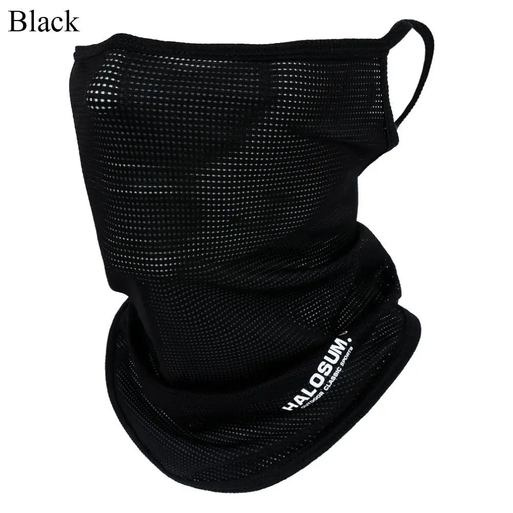 Full Face Mask Balaclava Breathable Sun UV Protection Summer Ice Silk Sun Protection Bike Mask Motorcycle Scarf Neck Gaiter -