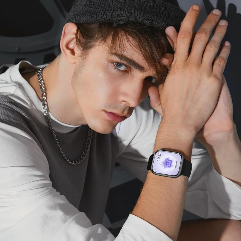 Silicone Band For Apple Watch strap 46mm 44mm 45mm 40mm 41mm 42-38mm 49mm sport bracelet iwatch series 11 10 9 8 7 6 5 SE Ult