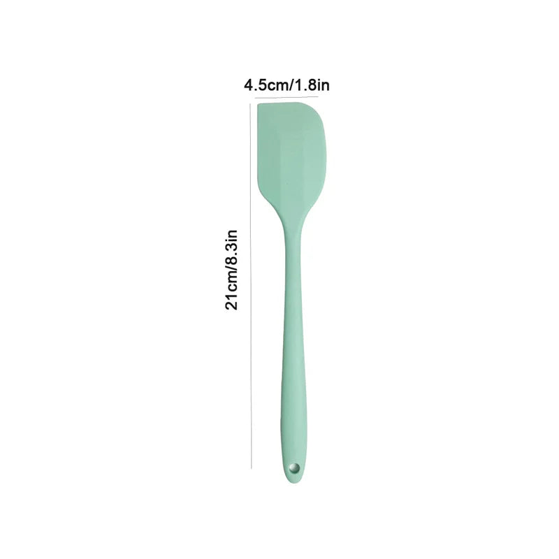 Silicone cream spatula Non-stick butter spatula Heat-resistant kitchen baking tools DIY cake baking tools - F03S-Green