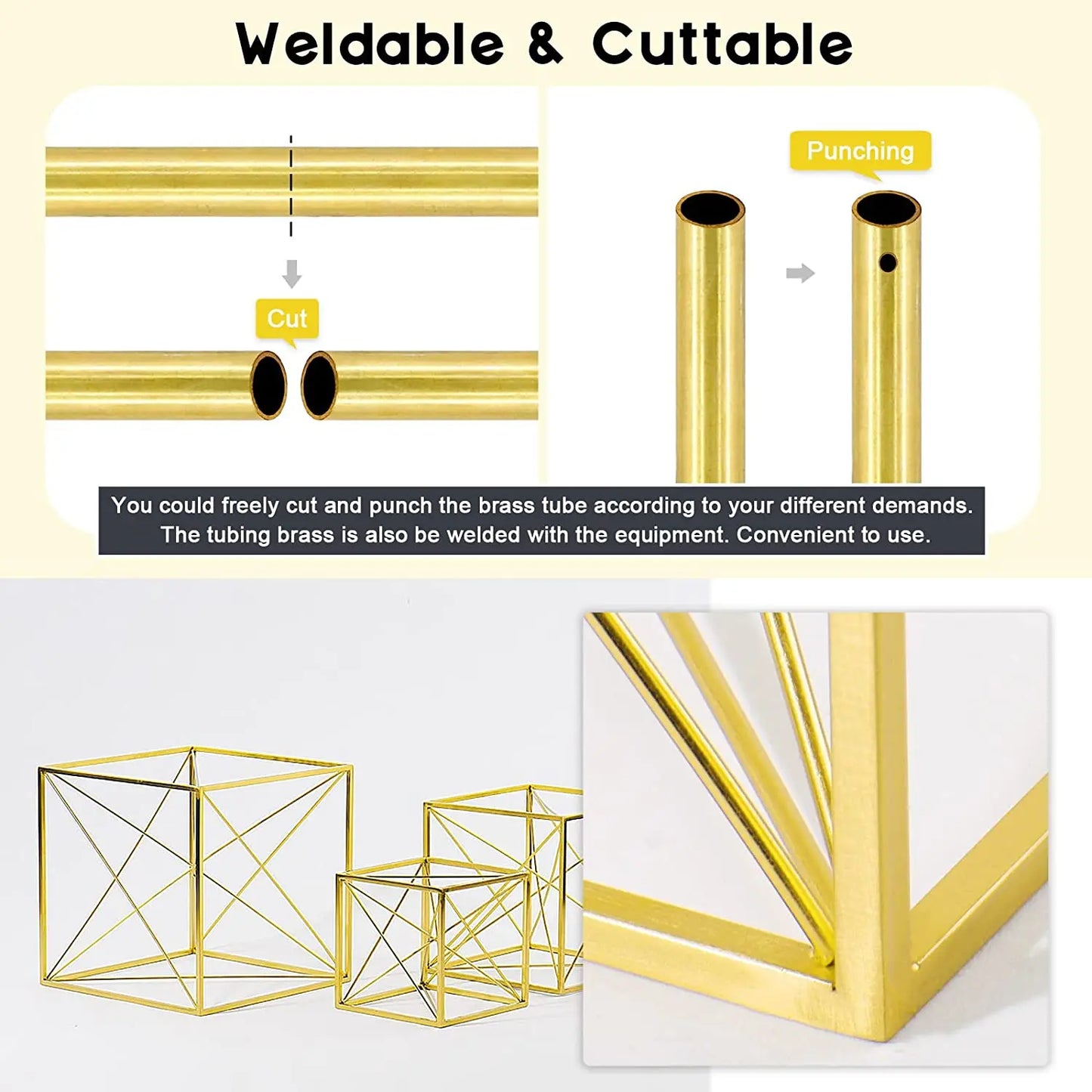 1pcs Brass Tube DIY Length 200mm 300mm 500mm Brass Round Tube Round Diameter 25/22/20/18/16/14/12/10/8/6/5/4/3/2mm