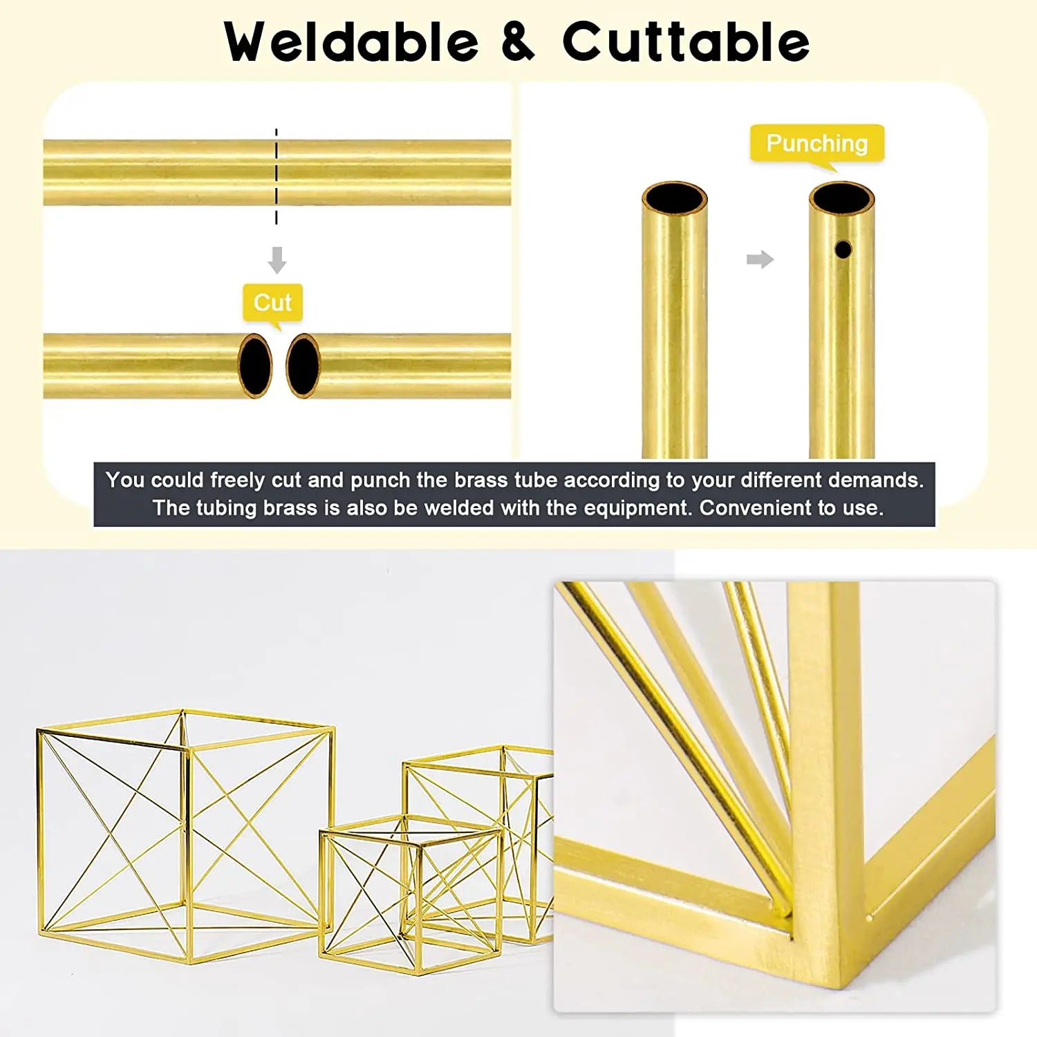 1pcs Brass Tube DIY Length 200mm 300mm 500mm Brass Round Tube Round Diameter 25/22/20/18/16/14/12/10/8/6/5/4/3/2mm