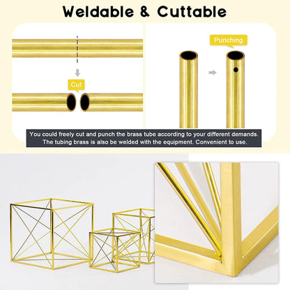 1pcs Brass Tube DIY Length 200mm 300mm 500mm Brass Round Tube Round Diameter 25/22/20/18/16/14/12/10/8/6/5/4/3/2mm