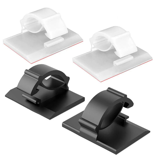 30pcs Cable Organizer Clips Cord Holder Desktop Workstation Wire Manager USB Charging Data Line Bobbin Winder Cable Managemen