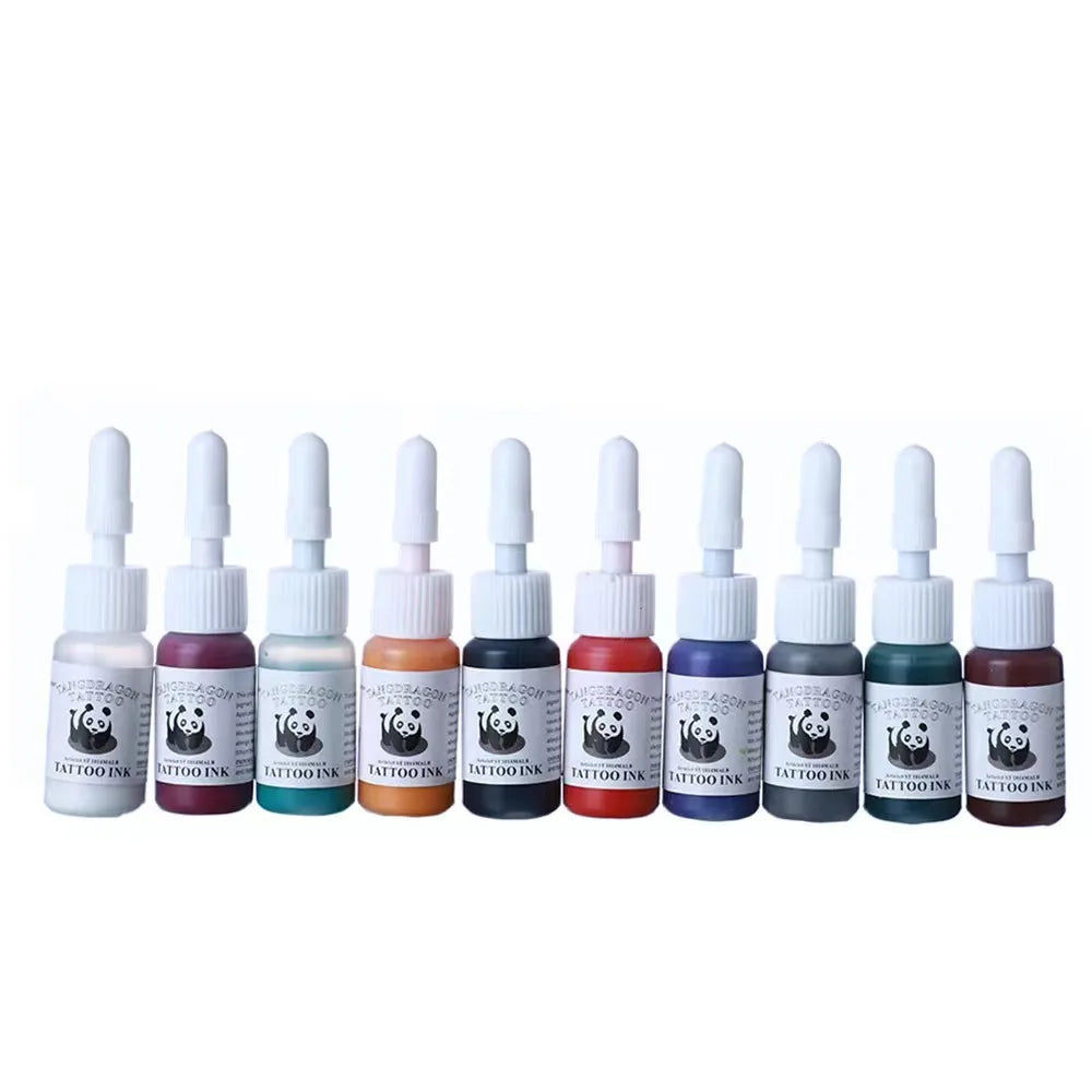 6/8/10 color ，Professional tattoo ink set, tattoo consumables, long lasting, painting, body art supplies