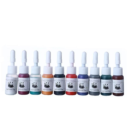 6/8/10 color ，Professional tattoo ink set, tattoo consumables, long lasting, painting, body art supplies