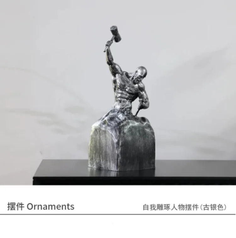 Modern Art Figure Sculptures, Home Decor, Living Room, Carving, Inspiring Soft Decoration, Self Sculpting Figure Sculptures -