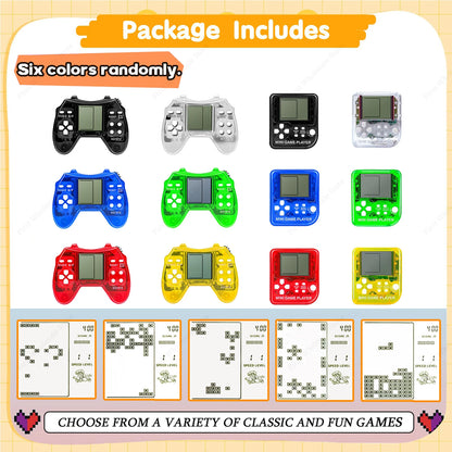 6-48Pcs Video Game Party Favors for Classic Game Console Keychain Birthday Joypad Souvenir School Valentine Gifts - SET E / 6