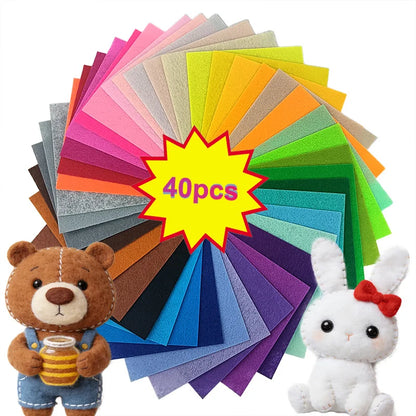 20×30 cm thin and durable felt fabric, available in various colors, is suitable for handicrafts making, DIY crafts and sewing