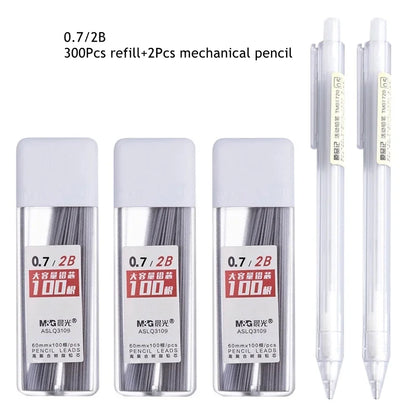 0.5/0.7mm Automatic Pencils Set HB/2B Refill Mechanical Pencil For Drawing Sketching Students School Supplies Cute Stationery