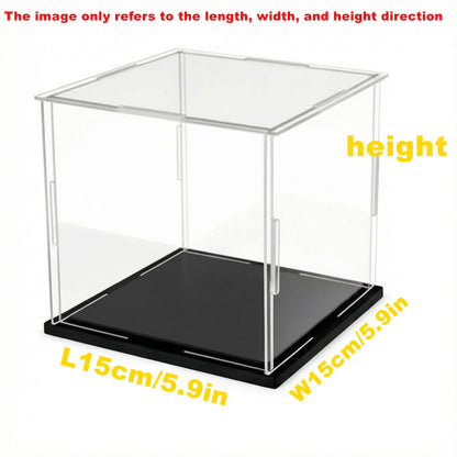 1pc Clear Self-Assembled Acrylic Display Box Dustproof Storage Display Cabinet, Suitable for Car Models/Toys/Collectibles