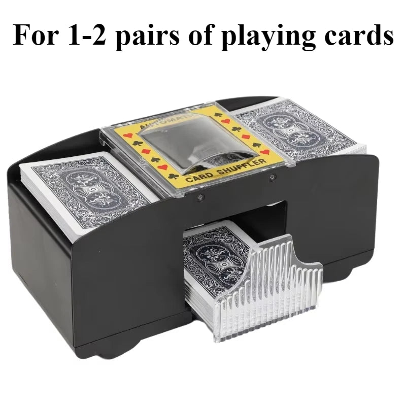 Automatic Card Shuffler Playing Card Dealer Shuffling Machine Casino Card Shuffler for UNO Blackjack Texas Hold'em Poker Card