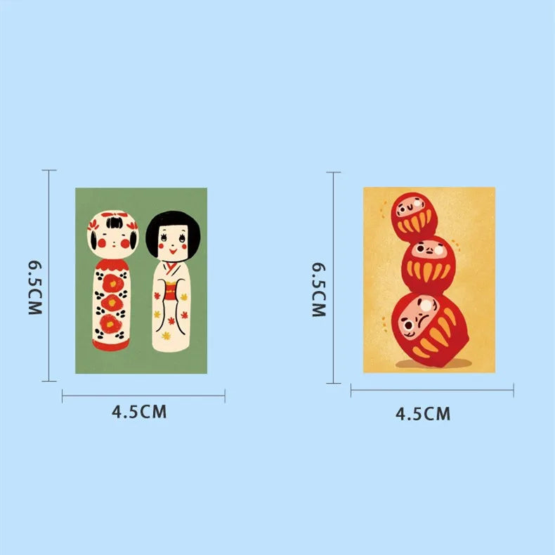 50pcs Cartoon Japanese Style Poster Stickers Refrigerator Phone Case Skateboard Computer Laptop Waterproof Decorative Sticker