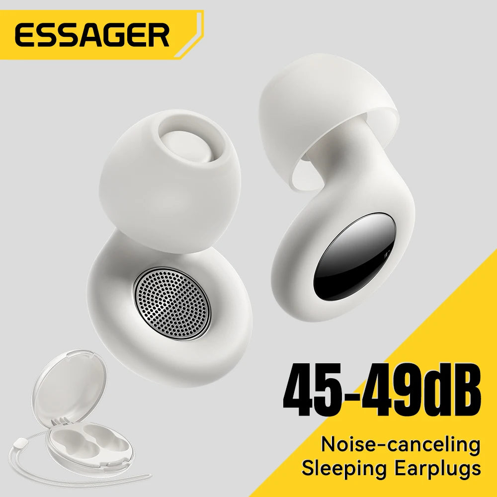 ESSAGER Noise Cancelling Ear Plugs for Sleeping Soft Silicone Sleep Earplugs
