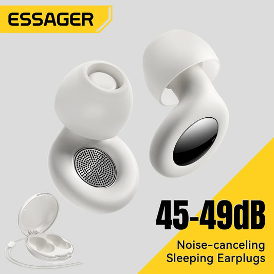 ESSAGER Noise Cancelling Ear Plugs for Sleeping Soft Silicone Sleep Earplugs